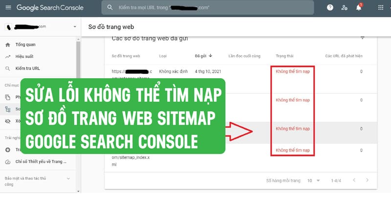 Các lỗi thường gặp khi sử dụng sitemap website là gì