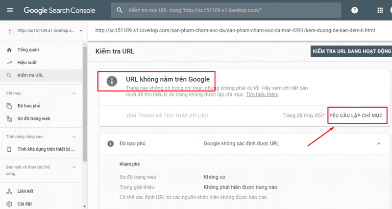 Cách index bài viết lên Google bằng GSC