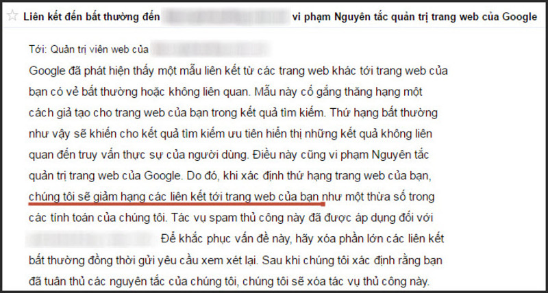 Web bị Google phạt có lên top được không? Và cách khắc phục