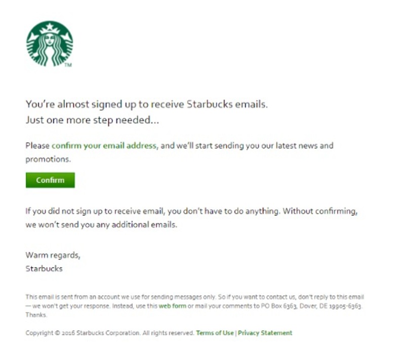 Chiến dịch Email Marketing của Starbucks